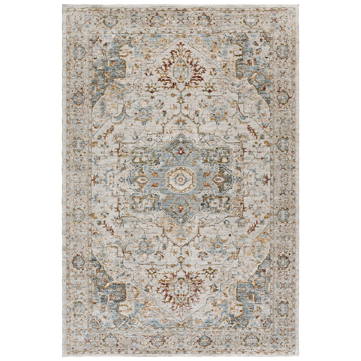 Safavieh Hamilton Area Rug, Ivory Blue, 6’ x 9’
