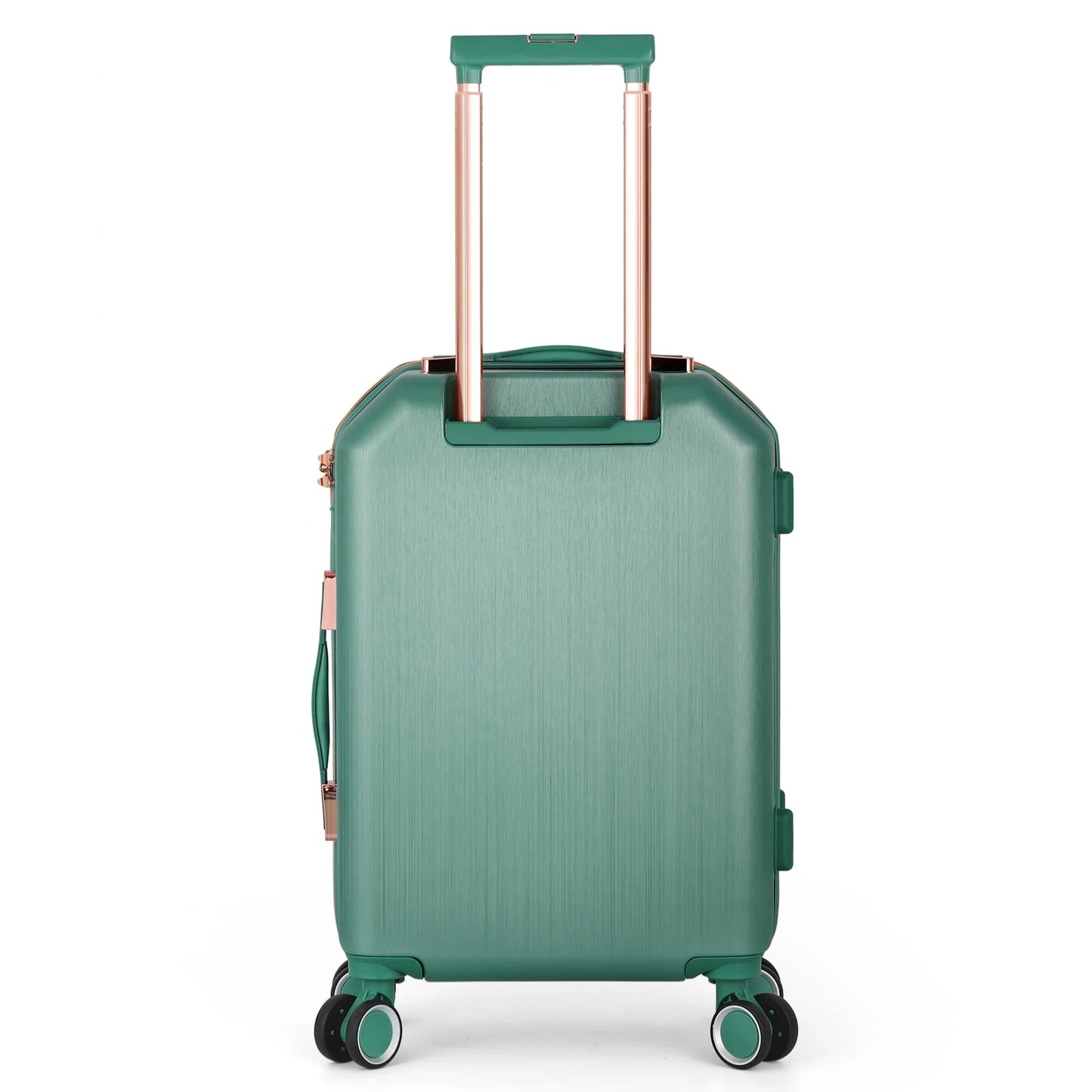5PCS Travel Luggage Set with Makeup Case, Mint Green