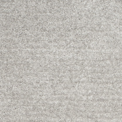 SAFAVIEH Ultimate Atanas Solid Plush Polyester Shag Area Rug, Silver, 4' x 6'