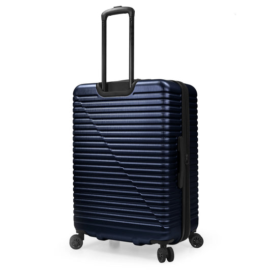 Travel Select Sunny Side Hardside Spinner Luggage with Spinner Wheels, Navy, 30" Large Checked