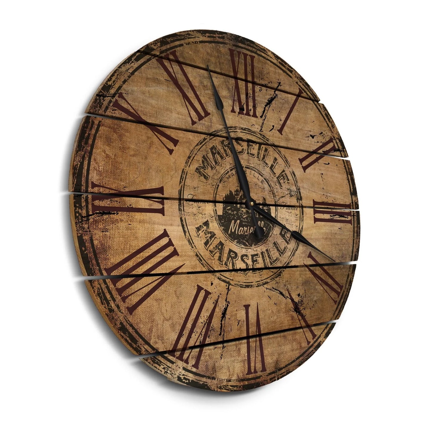 Day Dream MSC24 24 in. Marseille wood Wall Clock