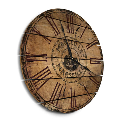 Day Dream MSC24 24 in. Marseille wood Wall Clock