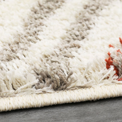 Mohawk Laguna Tribal Diamond Coral Area Rug, 5' x 8'