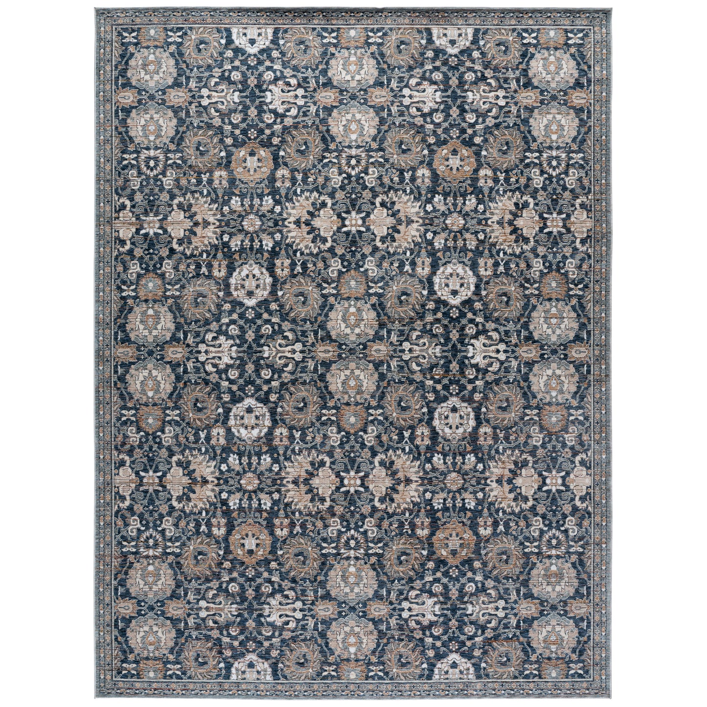 Safavieh Sutton Area Rug, Navy Brown, 9’ x 12’