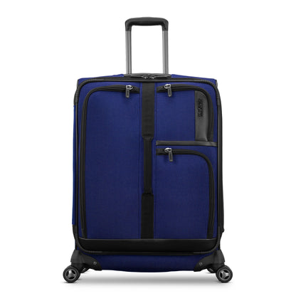 American Tourister Cargo Max 25" Softside Medium Checked Spinner Luggage Single Piece - Sapphire Blue