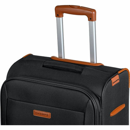 CHAMPS Classic Collection, 3-piece Softside Luggage set, Black