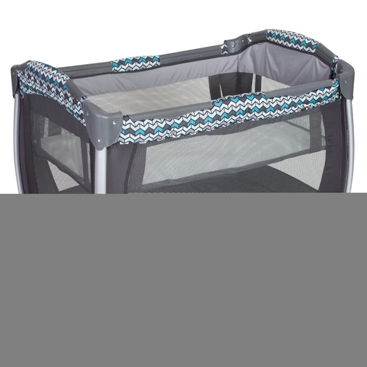 Baby Trend Resort Elite Nursery Center Playard with Bassinet and Travel Bag. Laguna Blue