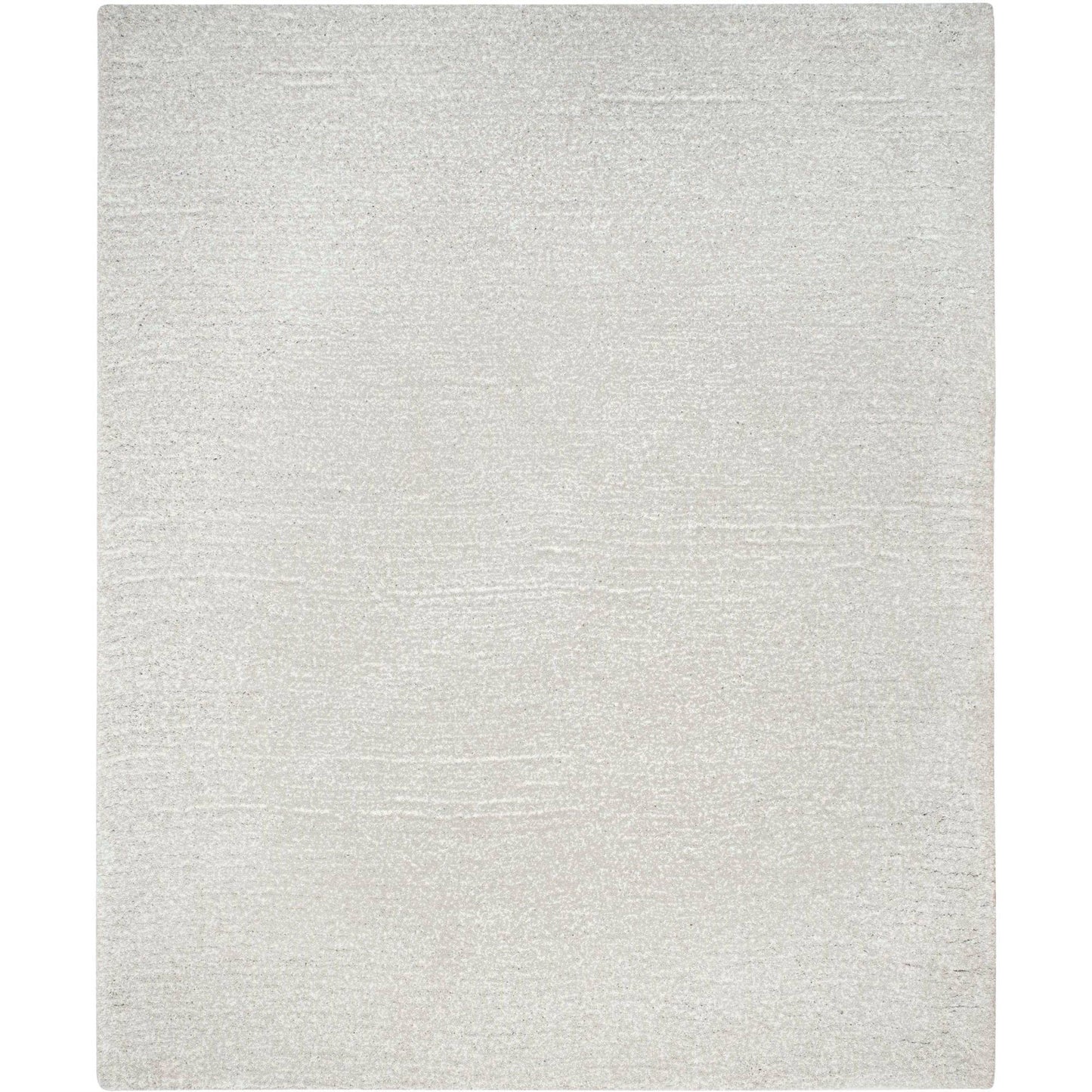 SAFAVIEH Ultimate Atanas Solid Plush Polyester Shag Area Rug, Silver, 4' x 6'