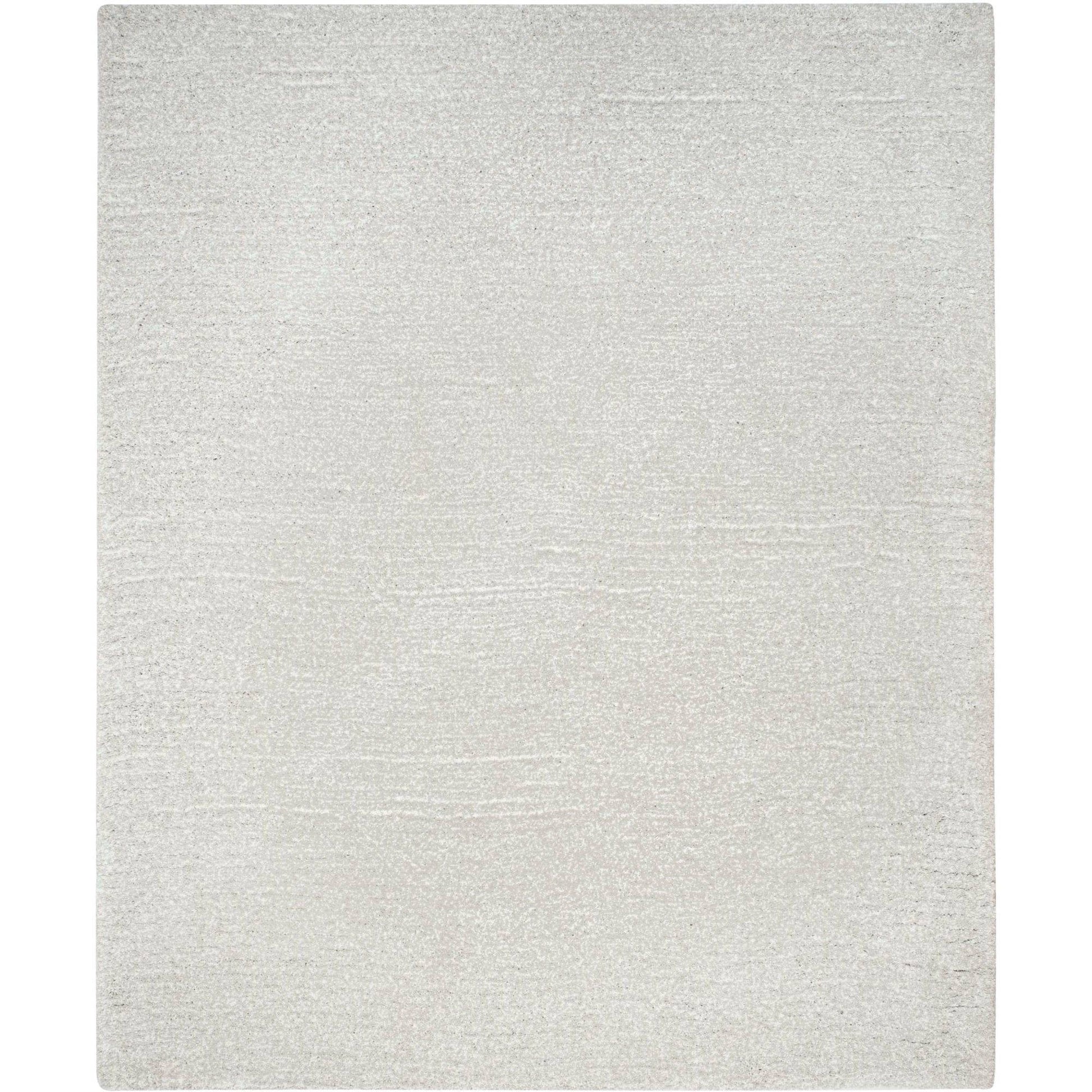 SAFAVIEH Ultimate Atanas Solid Plush Polyester Shag Area Rug, Silver, 4' x 6'