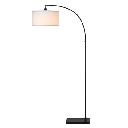 Better Homes Gardens 71"H Black Metal Arc Floor Lamp, Classic, Adult Home Office