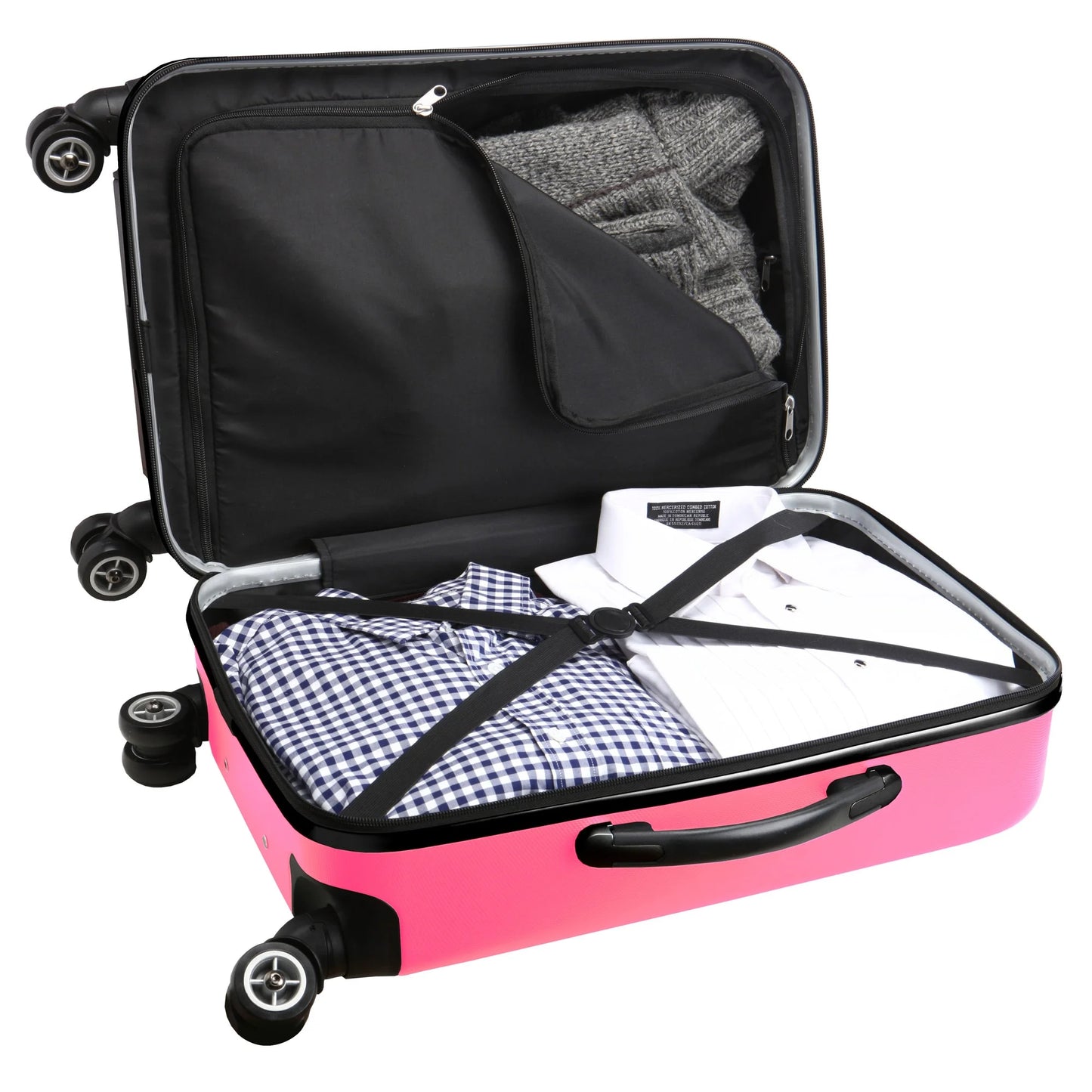 MOJO Silver GA Tech Yellow Jackets 21" Hard Case 2-Tone Spinner Carry-On Luggage