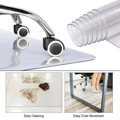 Menolana Clear Chair Mat for Carpet Office Chair Floor Protector Use in Home Office 35.4x19.6inch Thickness 1.5mm