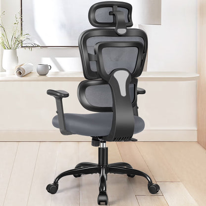 COOLHUT Ergonomic Office Chair Desk Chair High Back Computer Chair with Lumbar Support, High-Sponge Cushion Home Office Chair, 300lbs, Dark Gray