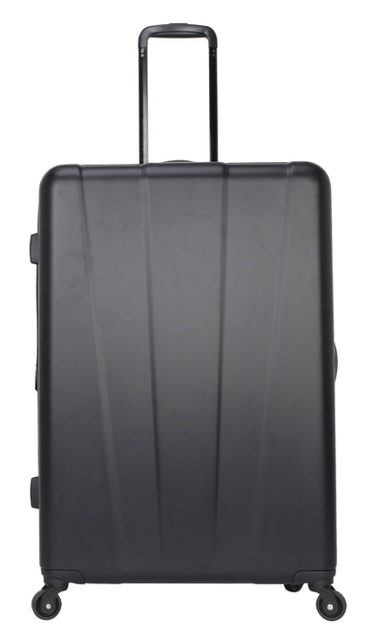 Protege 3 Piece Traveling Hardside Value Luggage Set, Black, Includes a 28" Checked Luggage, 20 inch Carry-On Luggage and 18 inch Duffel