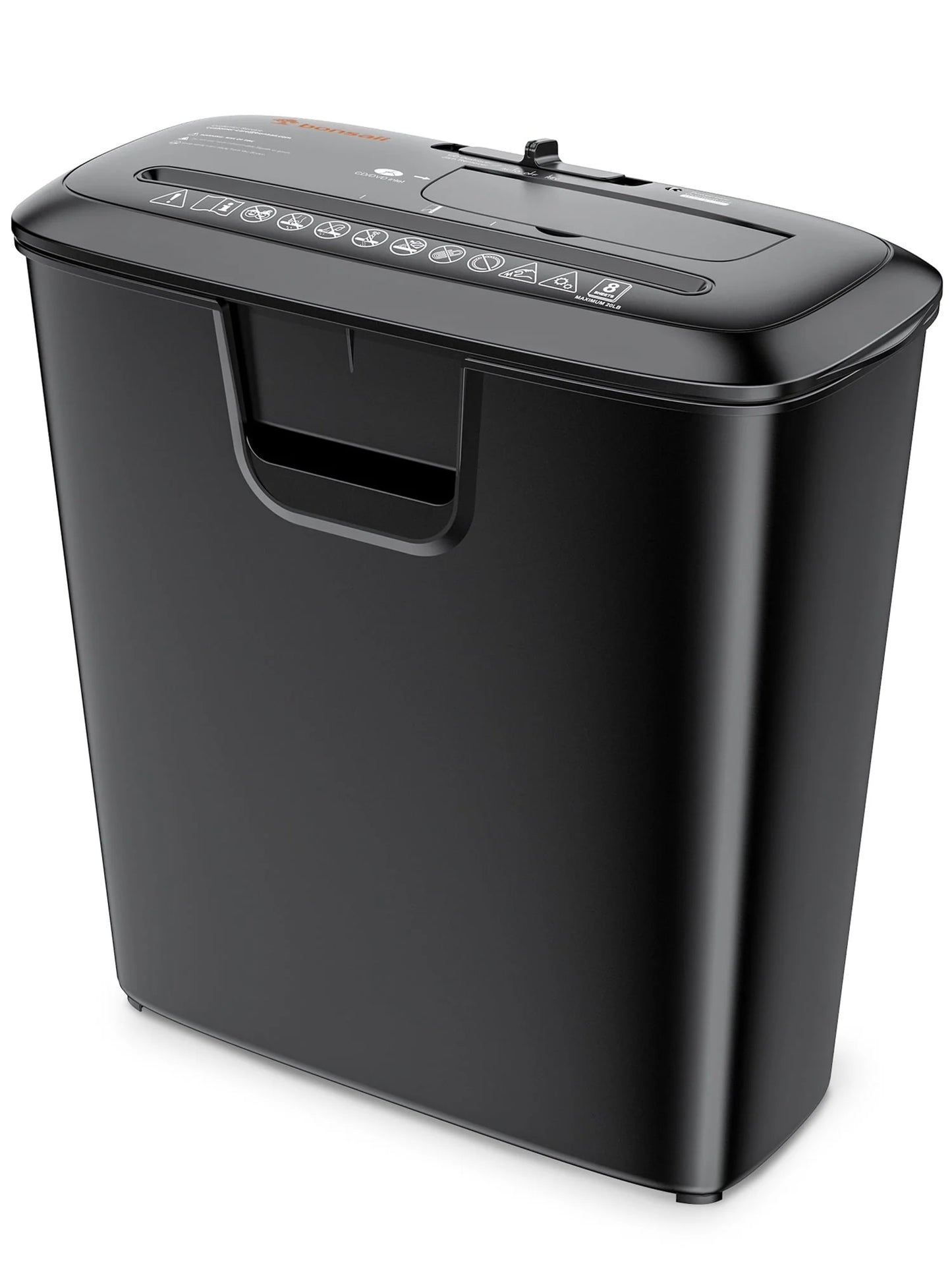Bonsaii 8-Sheet Strip Cut Paper Shredder CD/Credit Card Shredder for Home Office Use