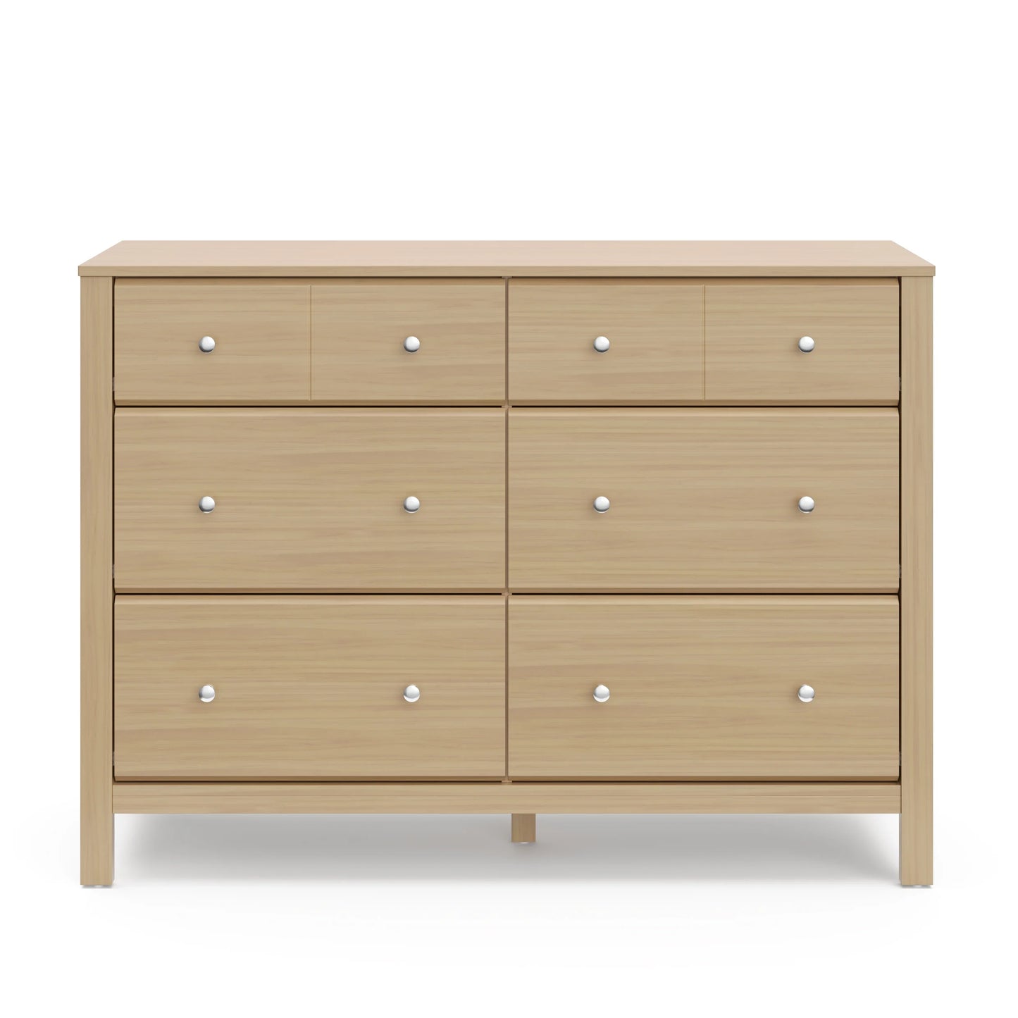Storkcraft Horizon 6 Drawer Nursery Double Dresser, Driftwood