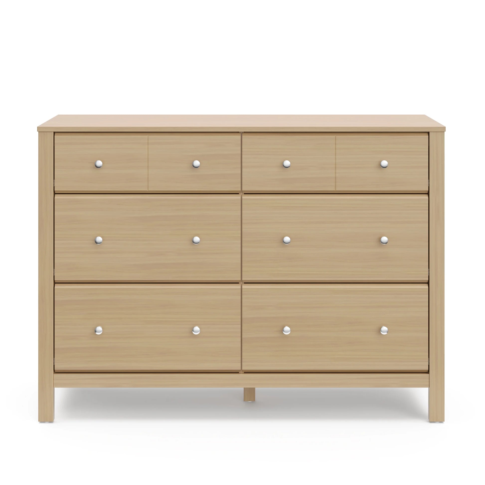 Storkcraft Horizon 6 Drawer Nursery Double Dresser, Driftwood