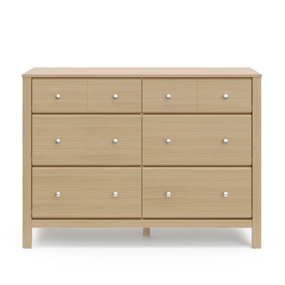Storkcraft Horizon 6 Drawer Nursery Double Dresser, Driftwood