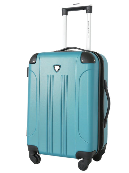 Travelers Club Chicago 20" Hardside Expandable Rolling Carry-on Luggage, Teal