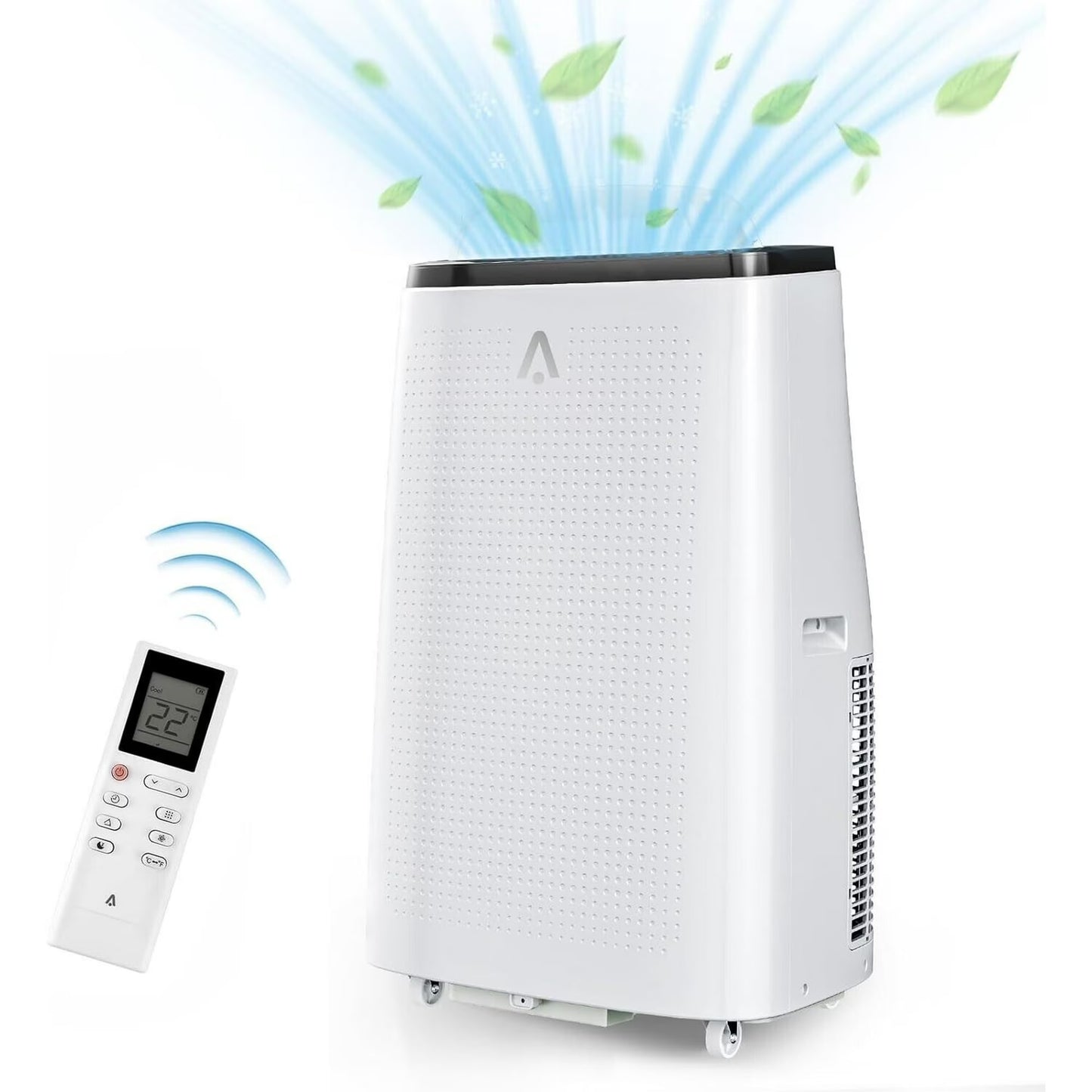 Lumiparty 14000 BTU Portable Air Conditioner with Remote Control, Cools up to 750 Sq.ft,3-in-1 Portable AC w/Dehumidifier, Fan & Sleep Mode, for Home Office, Black