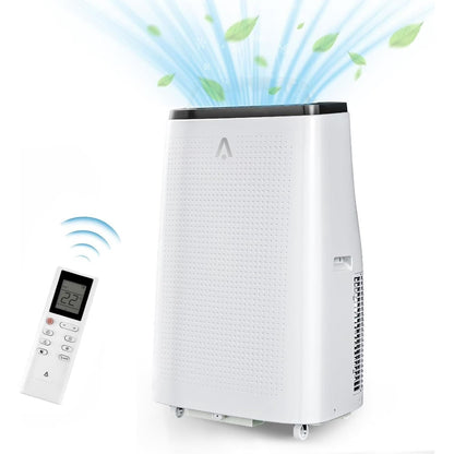 Lumiparty 14000 BTU Portable Air Conditioner with Remote Control, Cools up to 750 Sq.ft,3-in-1 Portable AC w/Dehumidifier, Fan & Sleep Mode, for Home Office, Black