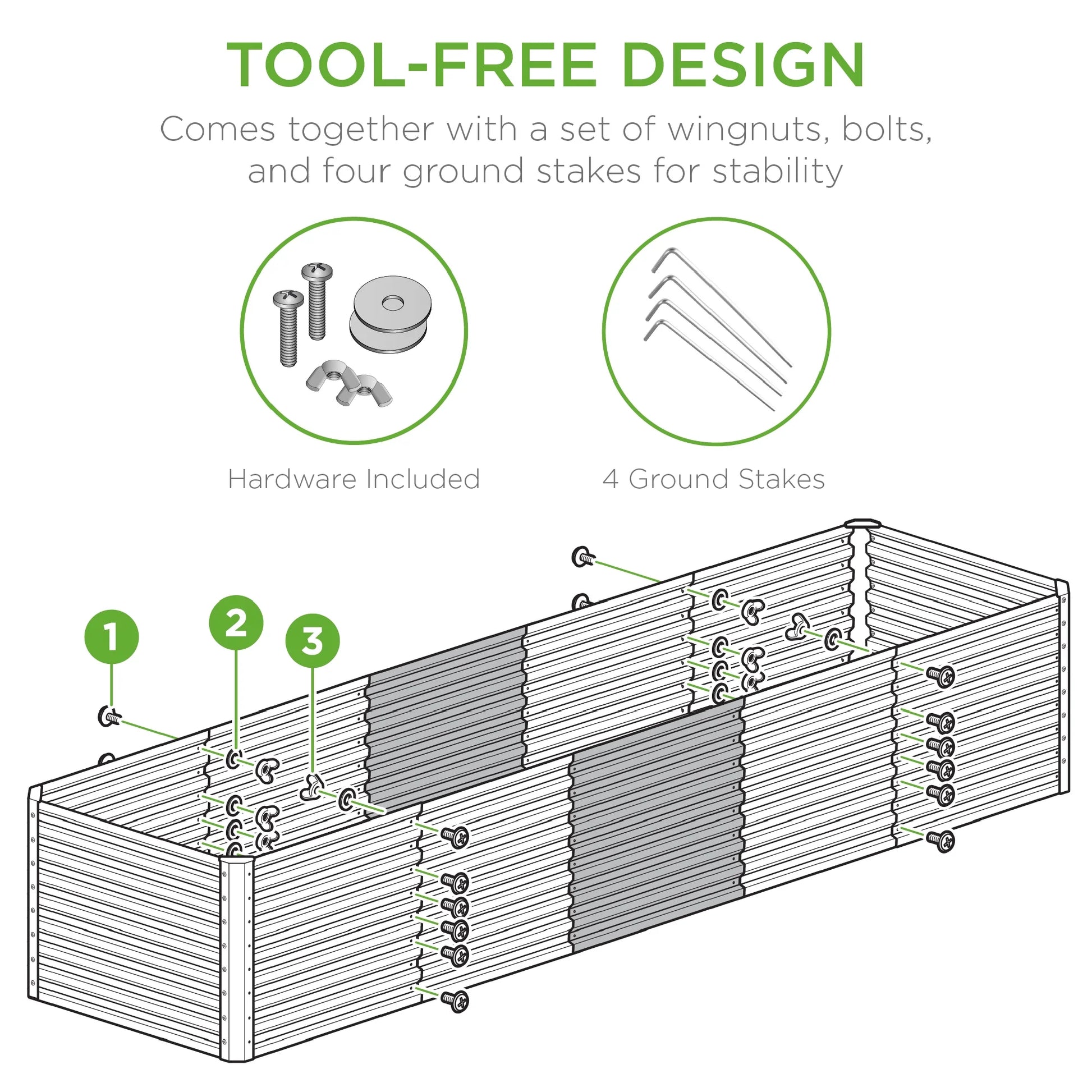 Best Choice Products 8x2x2ft Raised Metal Outdoor Garden Bed, Planter Box for Flowers, Vegetables, Herbs - Taupe