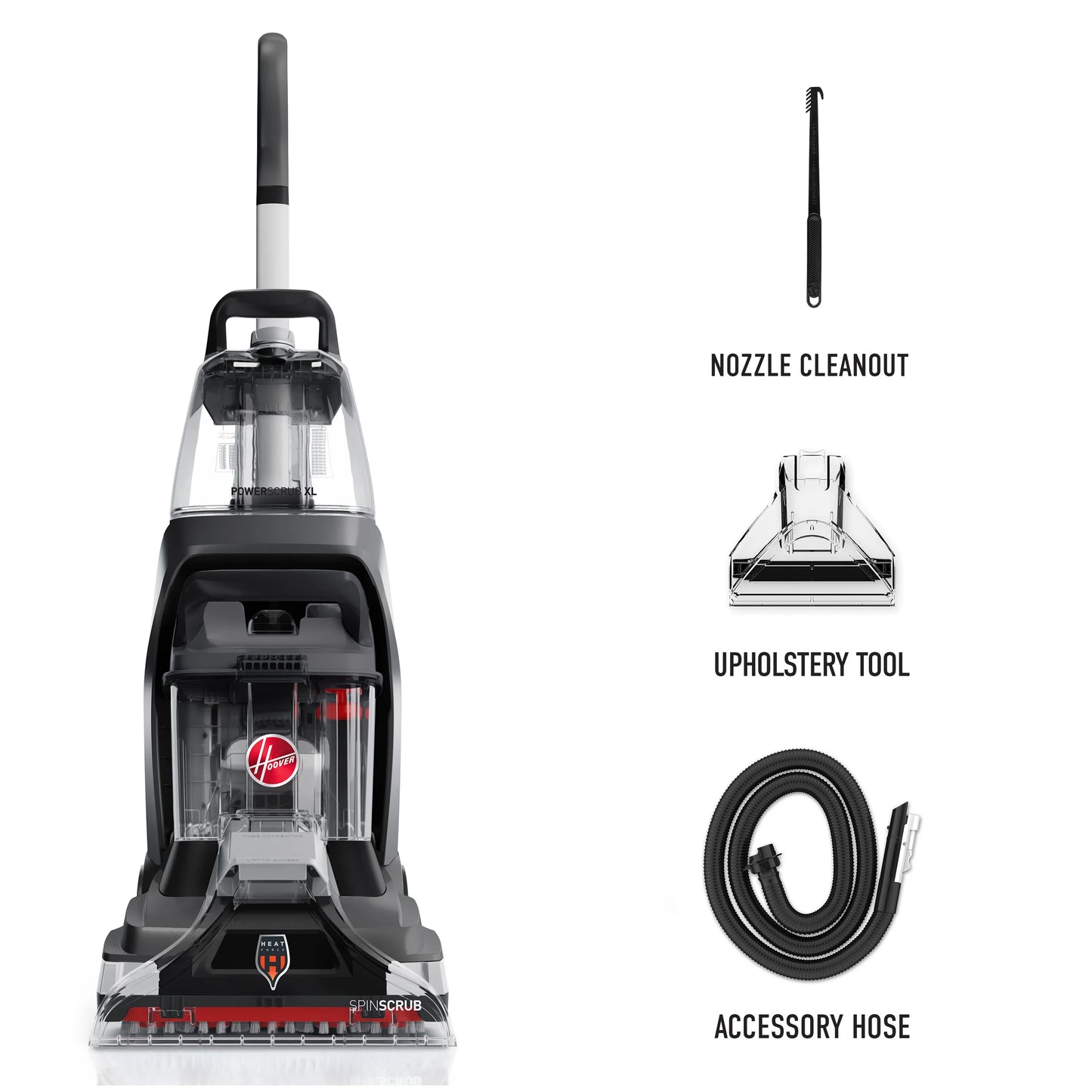 Hoover PowerScrub XL, Upright Carpet Cleaner Machine, Shampooer for Carpet, Rugs, & Upholstery, Fast Dry, Upholstery Tool Attachment, FH68010