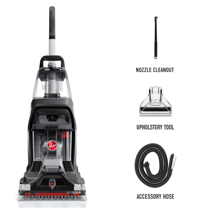 Hoover PowerScrub XL, Upright Carpet Cleaner Machine, Shampooer for Carpet, Rugs, & Upholstery, Fast Dry, Upholstery Tool Attachment, FH68010