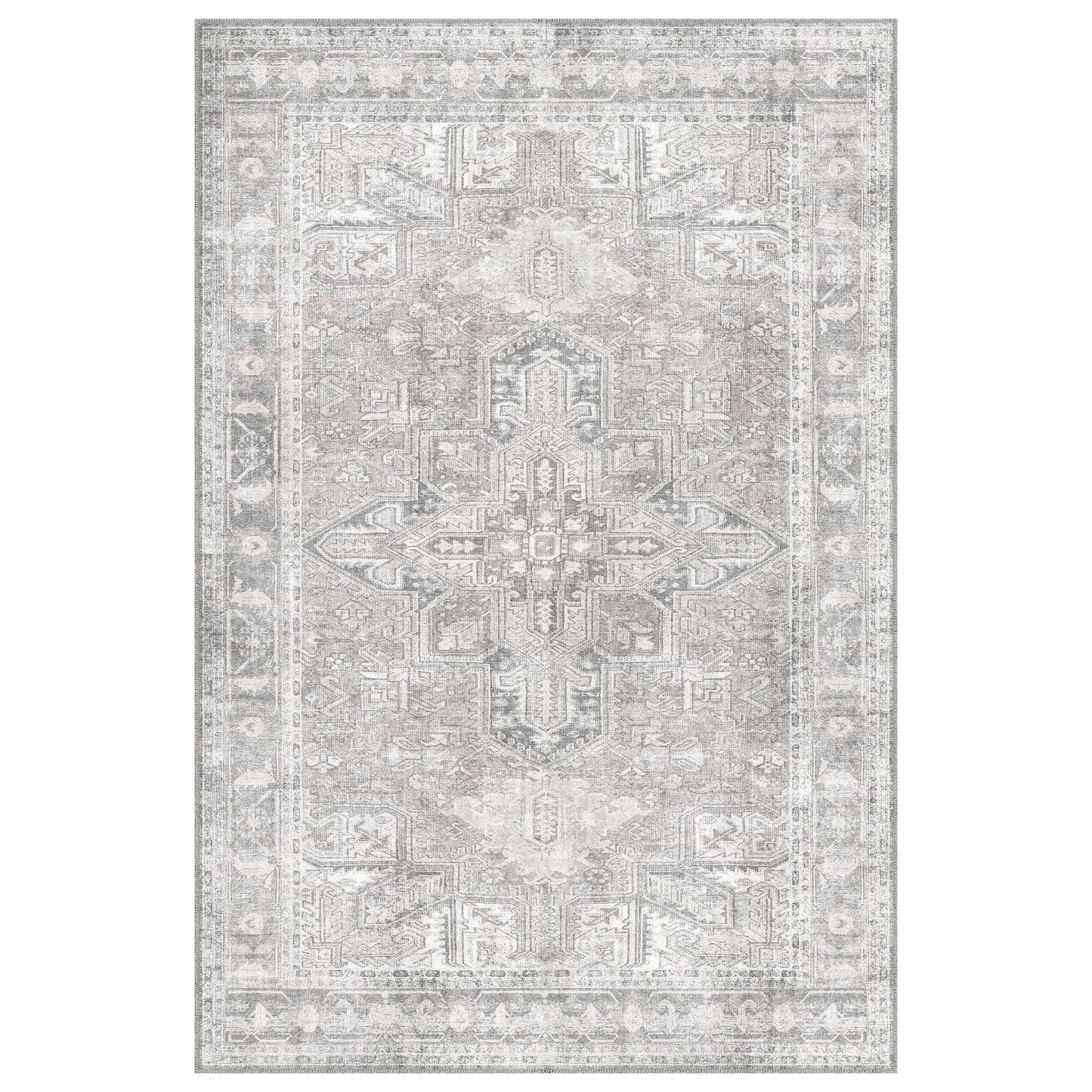 Apache Chenille Area Rug, Gilbert Gray, 6' x 9'