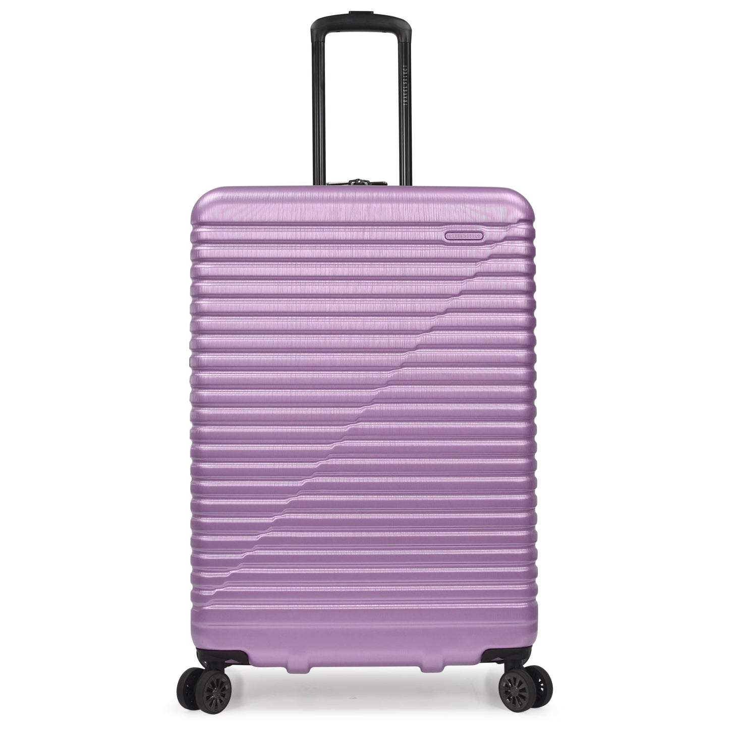 Travel Select Sunny Side Hardside Spinner Luggage with Spinner Wheels, Lavender, 30" Large Checked