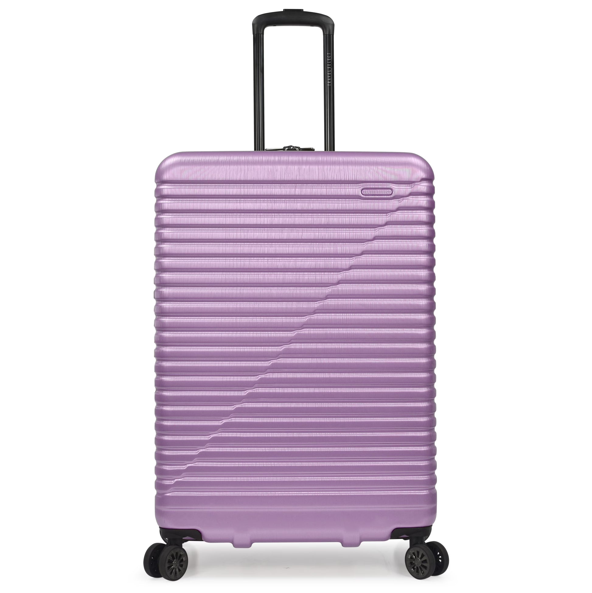Travel Select Sunny Side Hardside Spinner Luggage with Spinner Wheels, Lavender, 30" Large Checked
