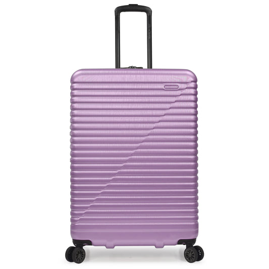 Travel Select Sunny Side Hardside Spinner Luggage with Spinner Wheels, Lavender, 30" Large Checked
