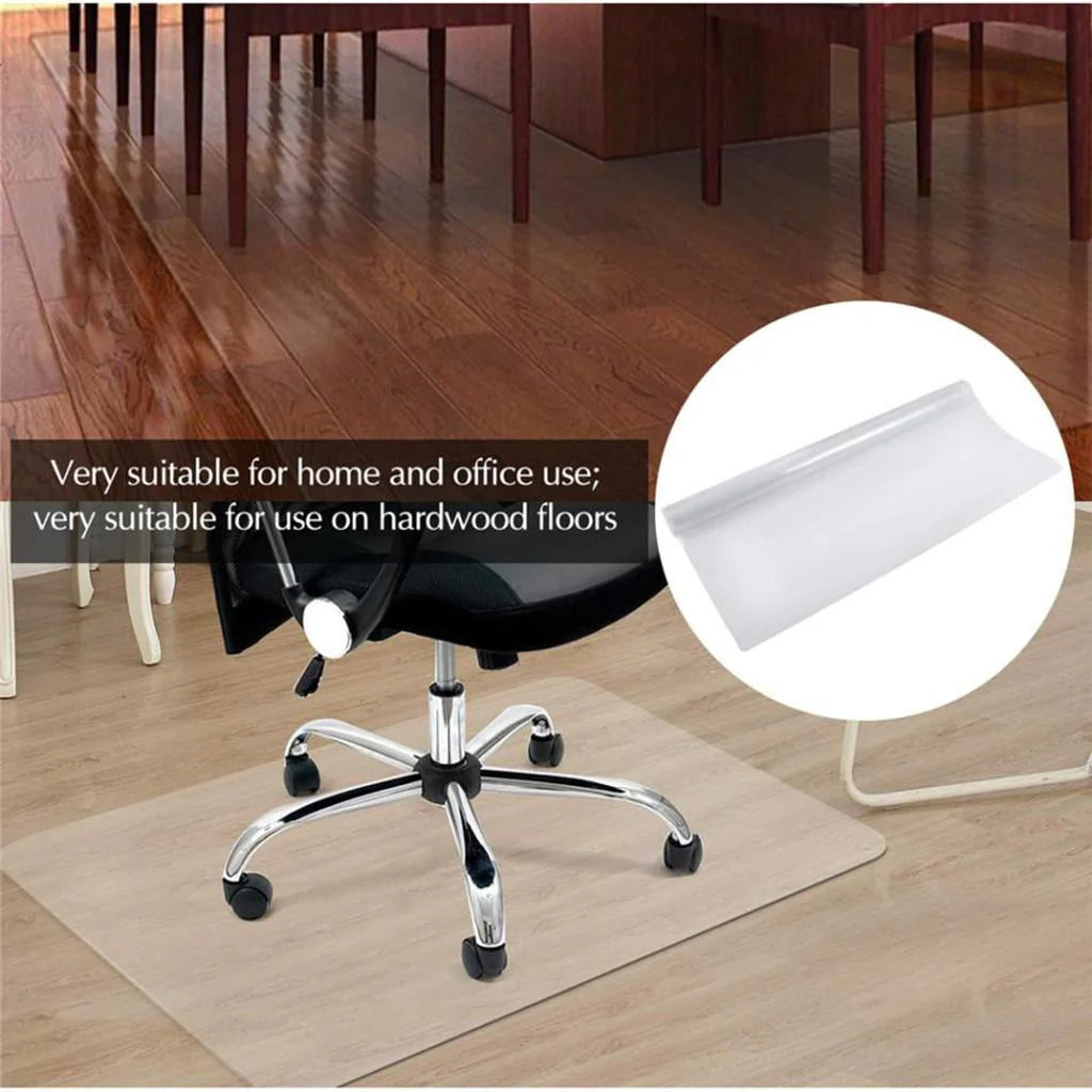 Menolana Clear Chair Mat for Carpet Office Chair Floor Protector Use in Home Office 35.4x19.6inch Thickness 1.5mm