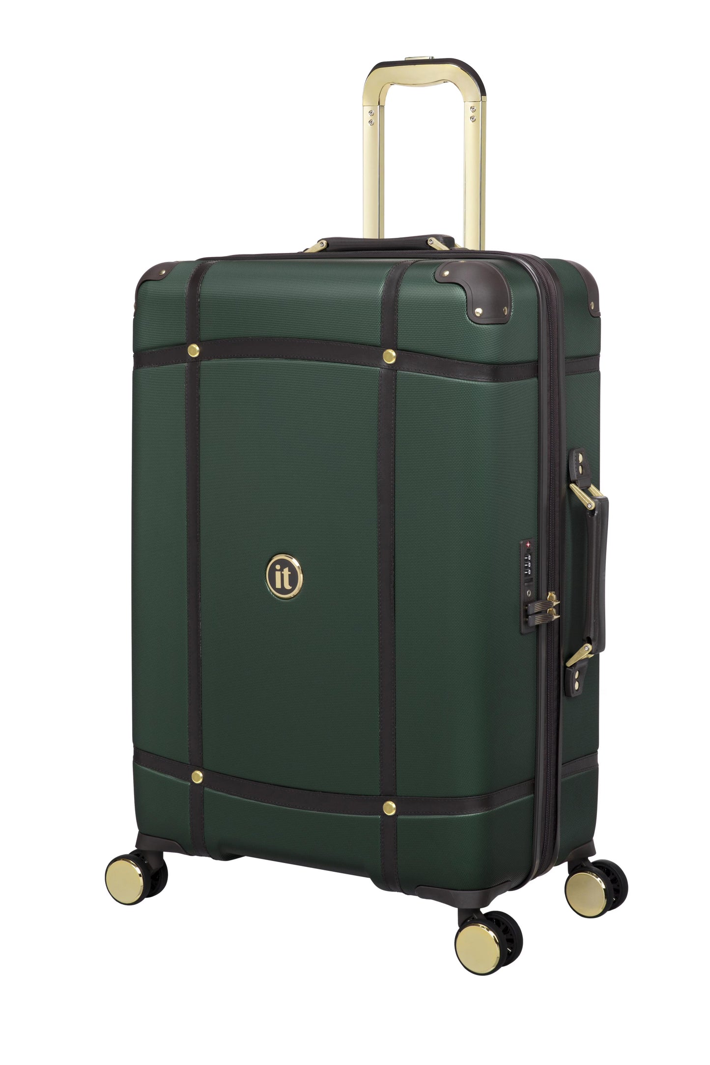 it luggage Superiority 28" Hardside Checked 8 Wheel Expandable Spinner, Black
