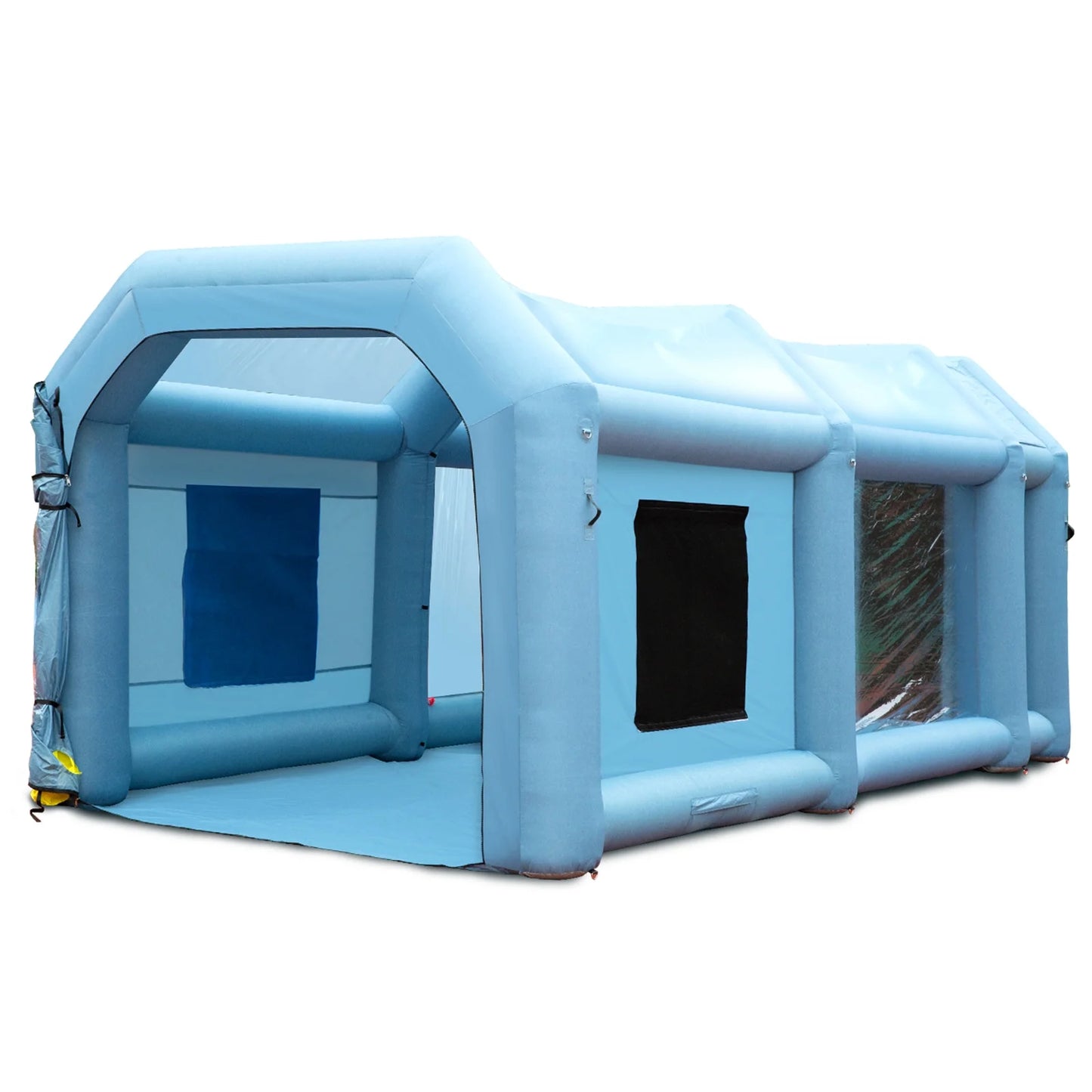 KFFKFF Elastic Spraying Room 20X10X8 Far Elastic Spray Painting Room Car Spitting Tent and 480W+750W Filter System Filter Flower Filter