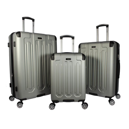 Dejuno Tutin 3-Piece Hardside Spinner Luggage Set With TSA Lock - Olive