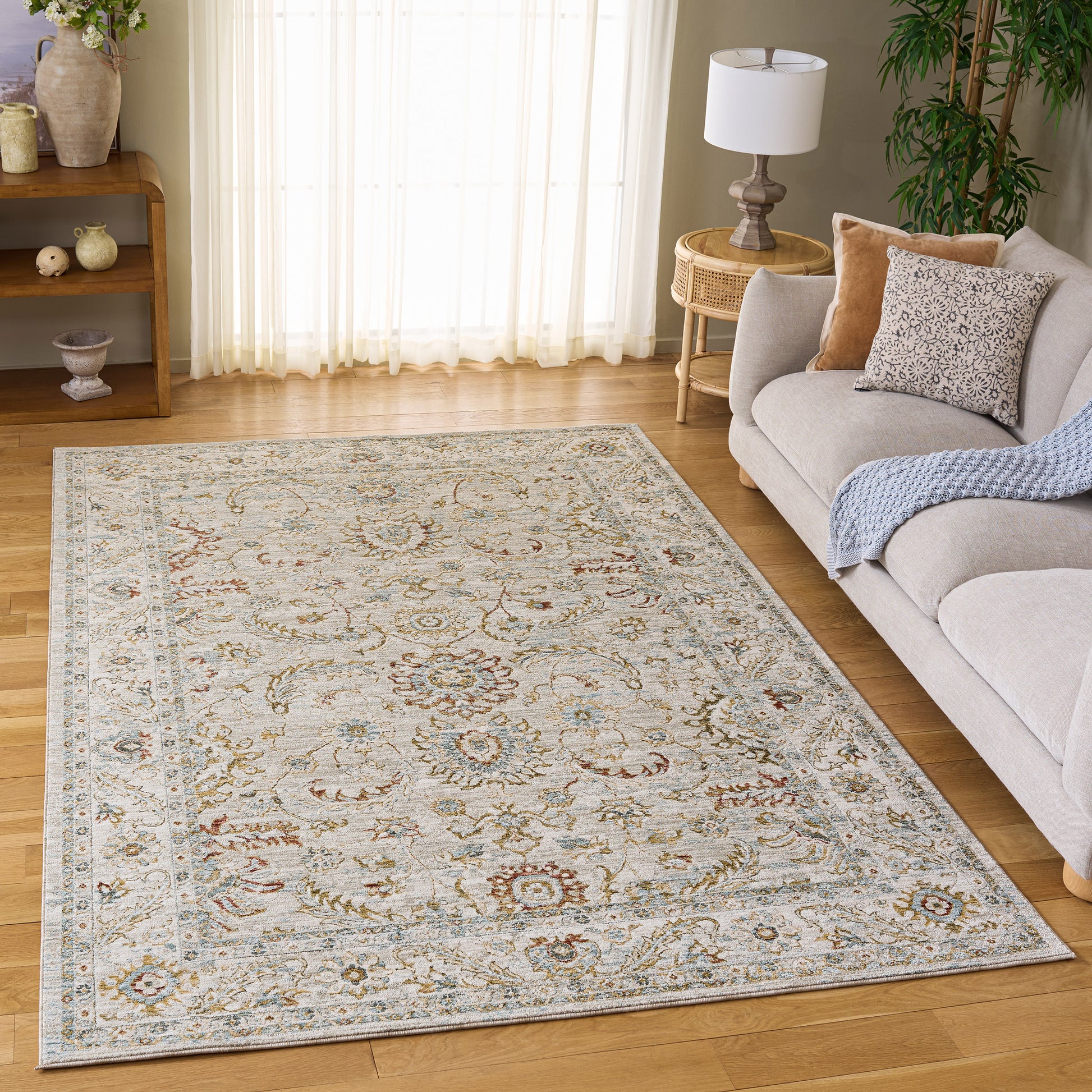 Safavieh Hamilton Area Rug, Gray Gold, 6’ x 9’