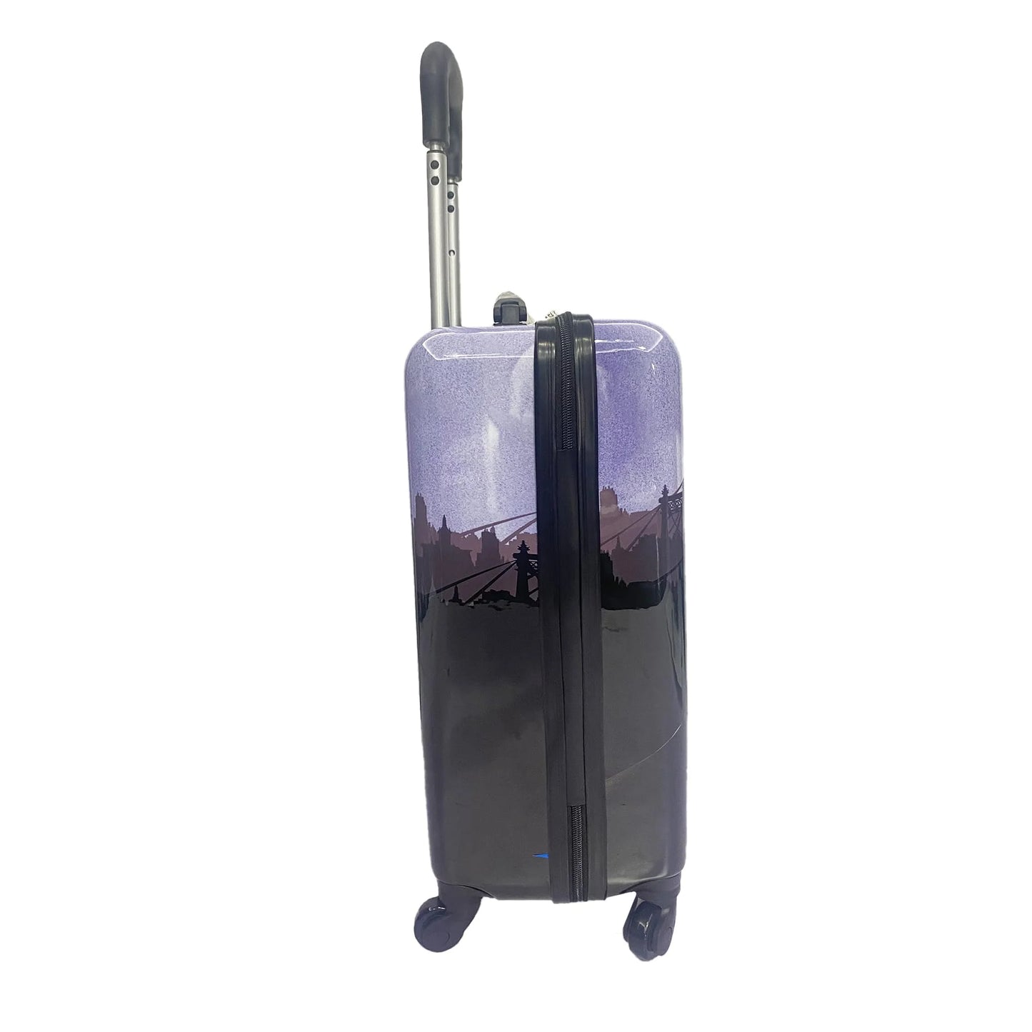 Fast Forward Batman Black Luggage 20 Inches Hardsided Tween Spinner Carry-On Travel Trolley Rolling Suitcase for Kids