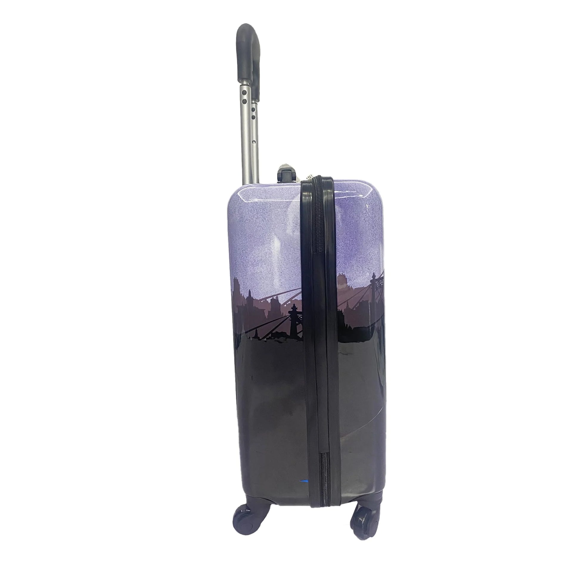 Fast Forward Batman Black Luggage 20 Inches Hardsided Tween Spinner Carry-On Travel Trolley Rolling Suitcase for Kids