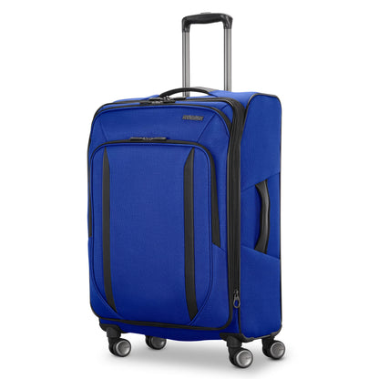 American Tourister Dash XLT Softside Carry On Luggage with Spinner Wheels Single Piece - Black