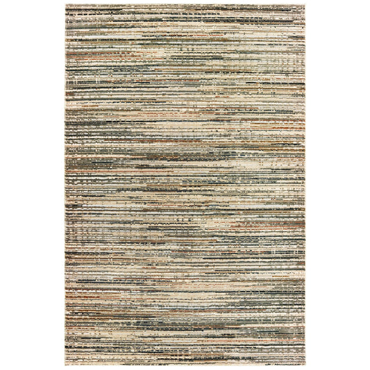 Avalon Home Brecken Hi-Low Textured Distressed Striped Area Rug or Runner, Multiple Sizes
