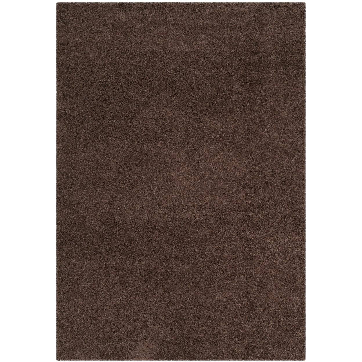 SAFAVIEH Laguna Neven Plush Solid Shag Area Rug, Brown, 8'6" x 12'