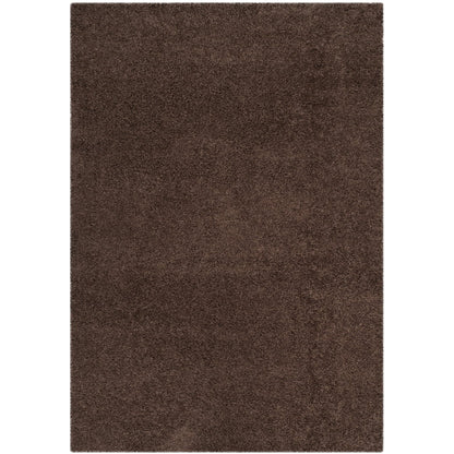 SAFAVIEH Laguna Neven Plush Solid Shag Area Rug, Brown, 8'6" x 12'