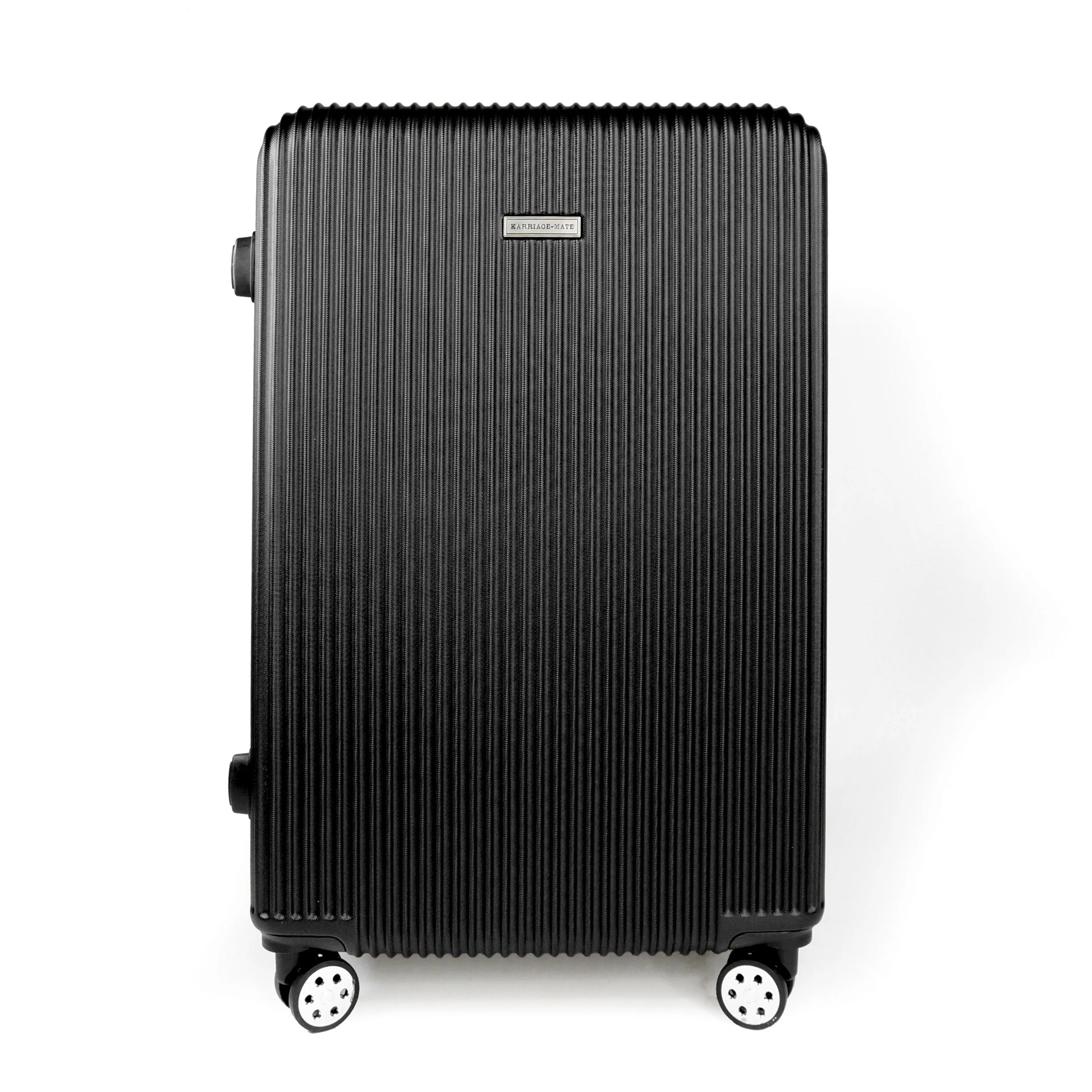 K-Cliffs 3pcs Luggage Set Lightweight Expandable Hard sided ABS Spinner Travel Suitcase Black