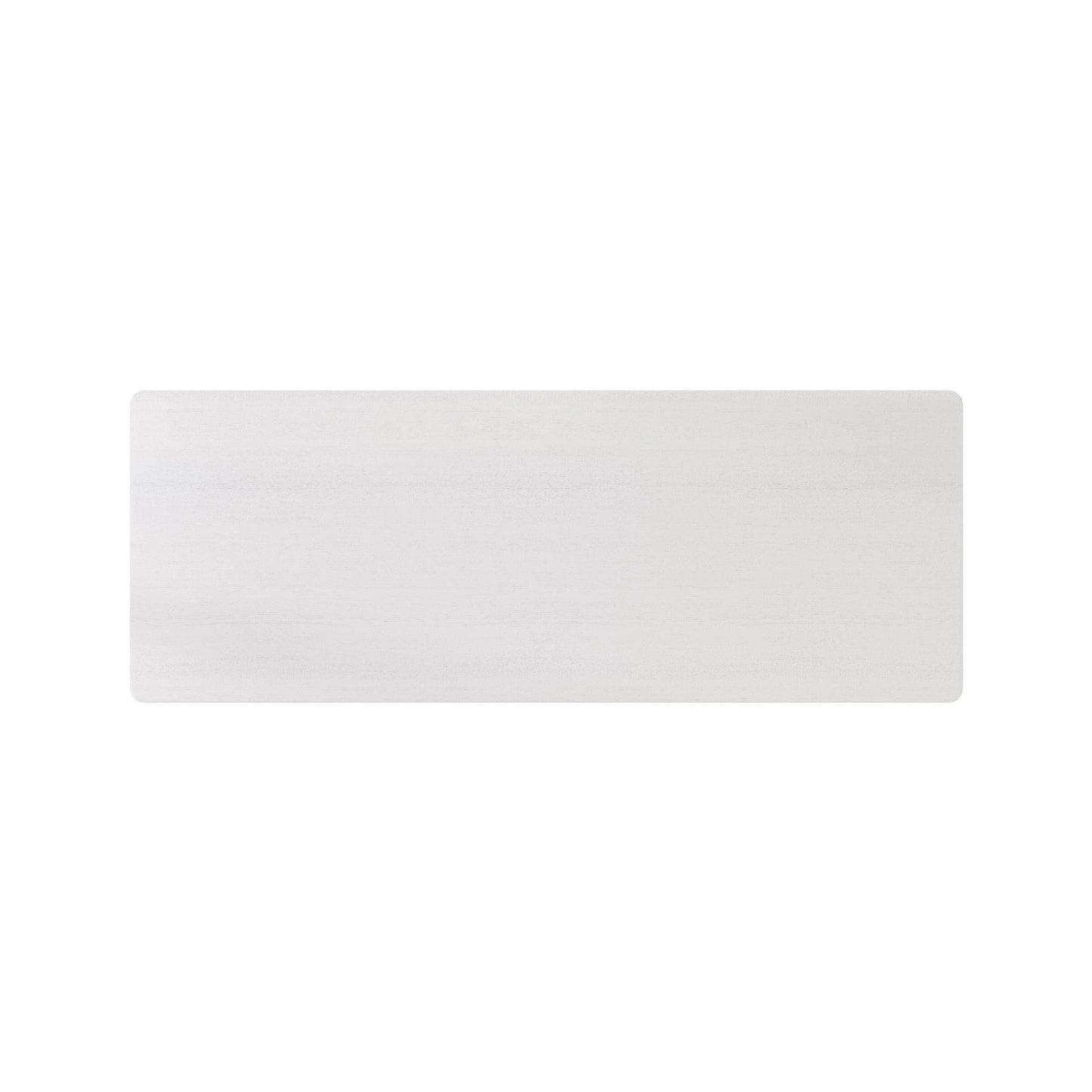 Home Design Serafina Writing Desk with Spacious Tabletop and Built-In Drawer, Modern Clean-Lined Design for Home Office, Study Space, or Remote Work, White