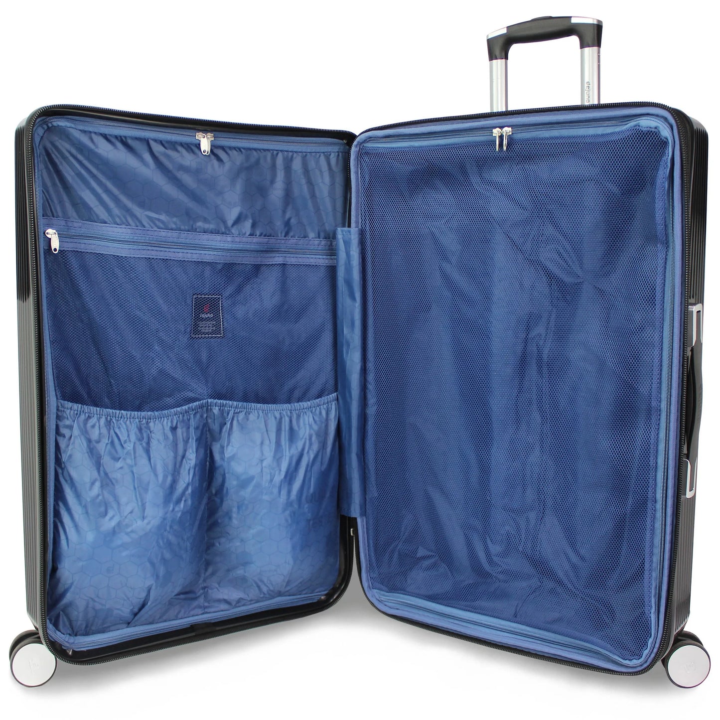 World Traveler Dejuno Monarch 30-Inch Polycarbonate Spinner Luggage - Black