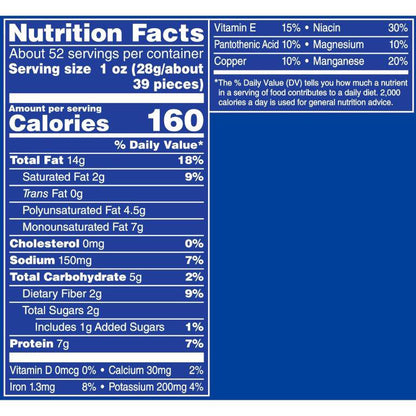 Planters Dry Roasted Peanuts, 3.25 lbs