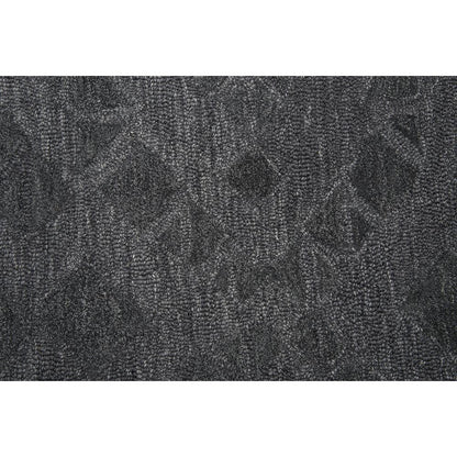 Alora Decor Emerson 5' x 8' Diamond Dk. Grey/Gray/Rust/Blue Hand-Tufted Area Rug