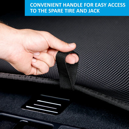 CLIM ART Cargo Liner for Tesla Model 3 2017-2025 Custom Fit Trunk Mat, with Honeycomb Dirtproof & Waterproof Technology - All-Climate, Heavy Duty, Anti-Slip Cargo Liner, Luggage - FL01117093