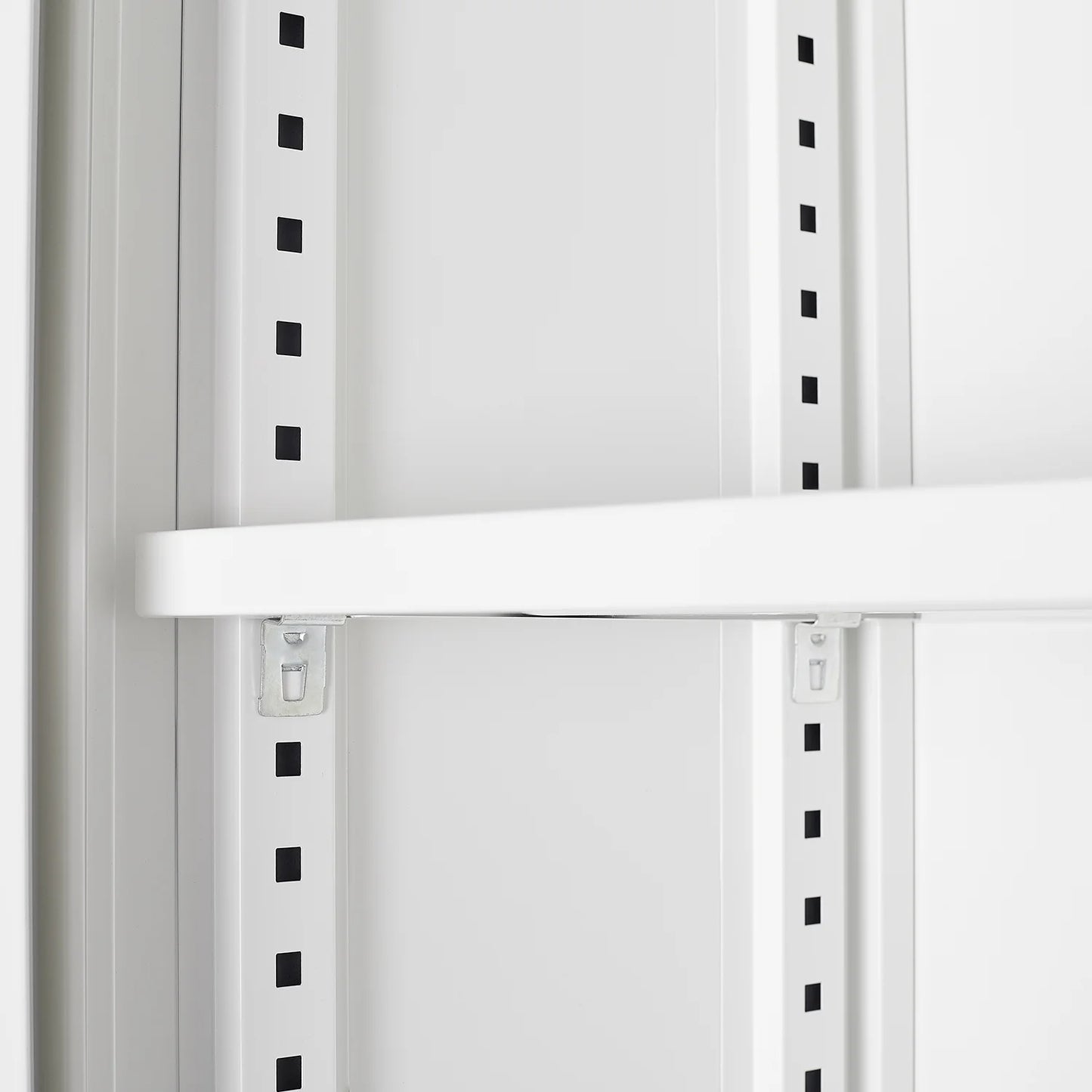 Metal Storage Cabinet with Locking Doors and Adjustable Shelf, 42" Folding Filing Storage Cabinet, Folding Storage Locker Cabinet for Home Office School Garage, White